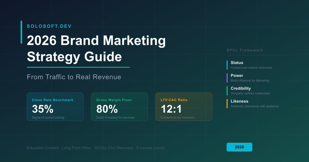 2026 Brand Marketing Playbook: From Traffic to Revenue