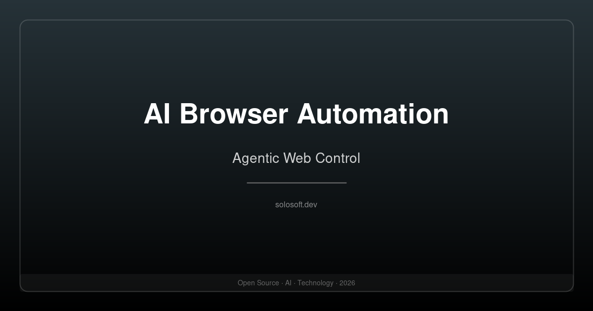 AI Browser Automation: The Open-Source Ecosystem for Agentic Web Control