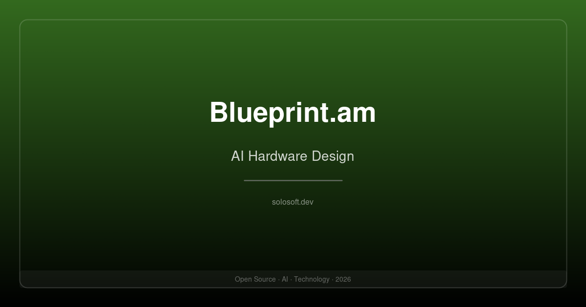 Blueprint.am: AI-Powered Hardware Design Tool for Instant Electronics Prototyping