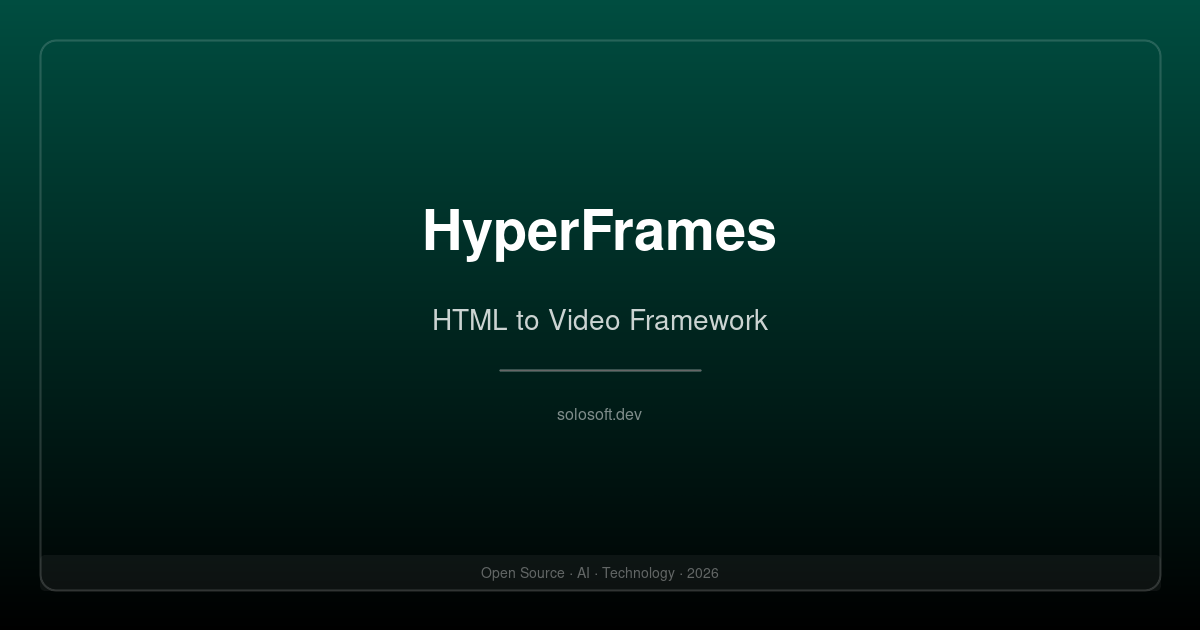 HyperFrames: HeyGens Open-Source Framework for Writing Videos as HTML