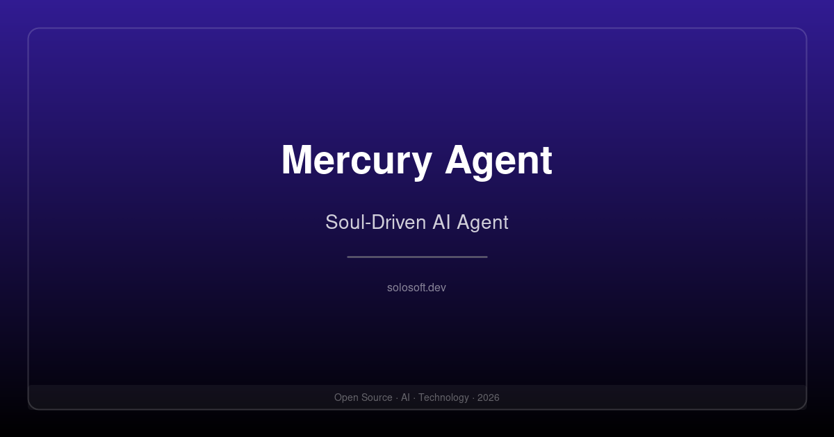 Mercury Agent: An Open-Source Soul-Driven AI Agent with Permission-Hardened Tools
