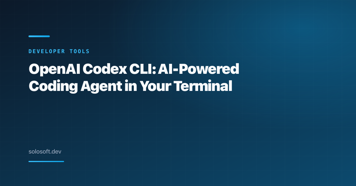 OpenAI Codex CLI: AI-Powered Coding Agent in Your Terminal