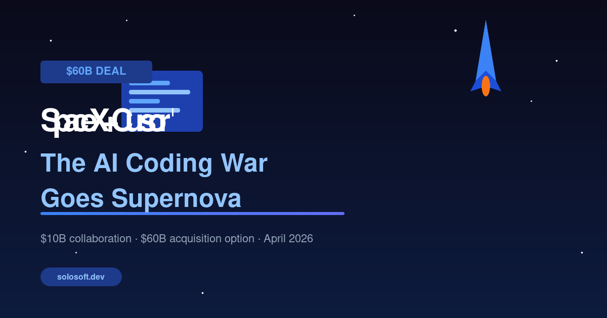 SpaceX $60B Cursor Bet: The AI Coding War Goes Supernova