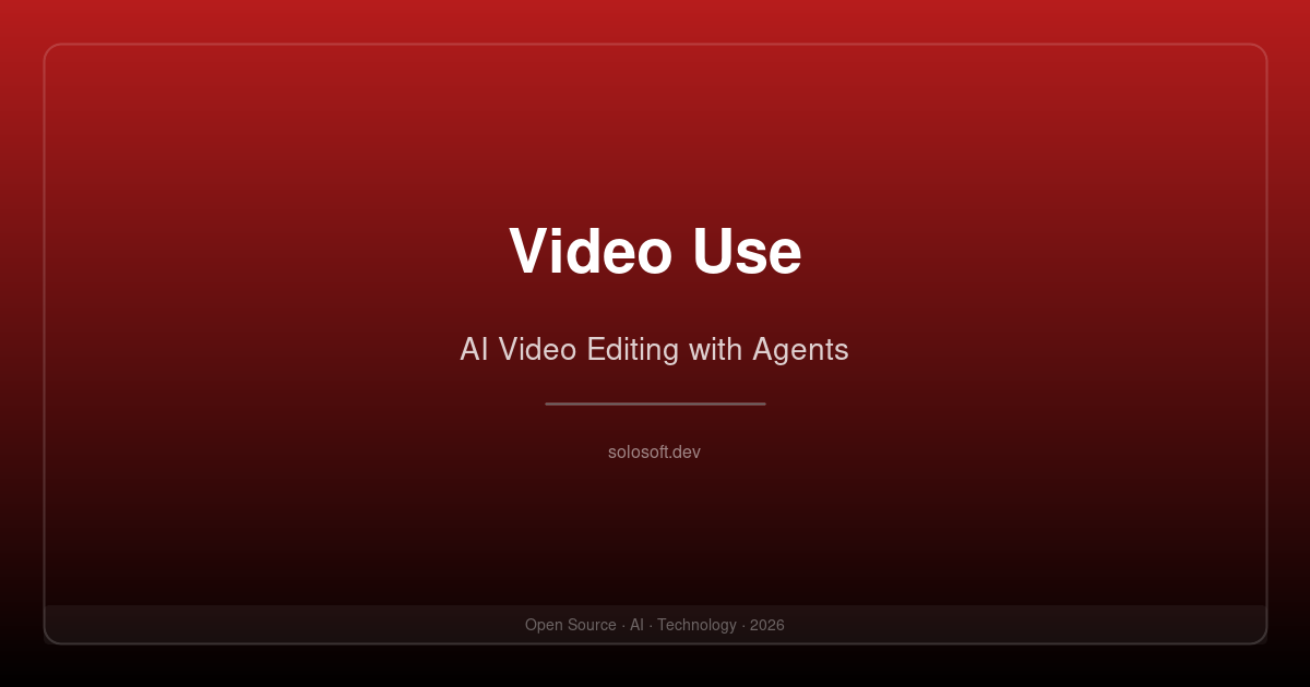 Video Use: Open-Source AI Video Editing with Coding Agents